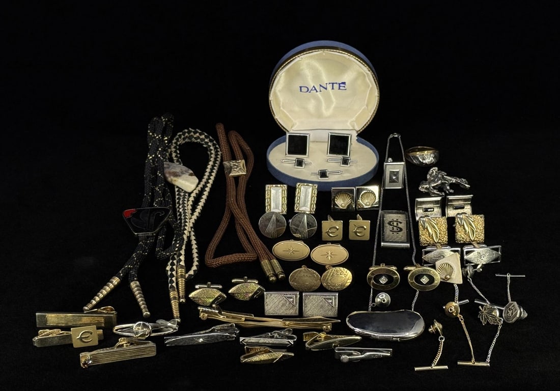 Collection of Cufflinks Bolo Ties Tie Tacks (1 of 12)
