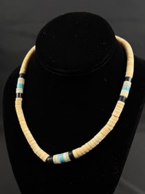 Santo Domingo Pueblo Turquoise Heishi Necklace