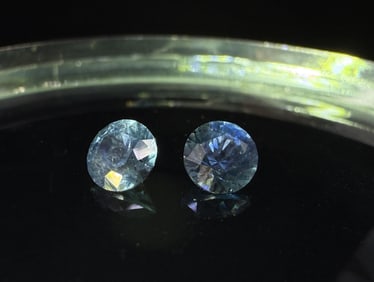 1.08ct Total Weight Faceted Montana Sapphires
