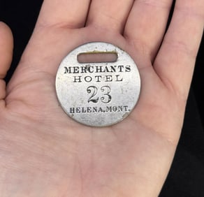 Merchants Hotel Helena Montana Key Fob Tag