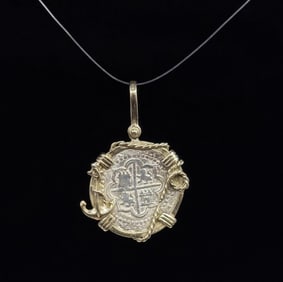 Mel Fisher Atocha Silver 8 Reales Coin Pendant