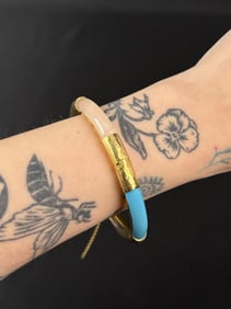 Chinese Hinged Bangle Bracelet