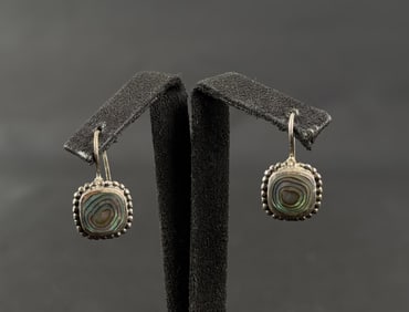 Silpada Sterling Silver Abalone Earrings