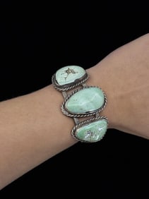 Navajo Sterling Silver Turquoise Bracelet