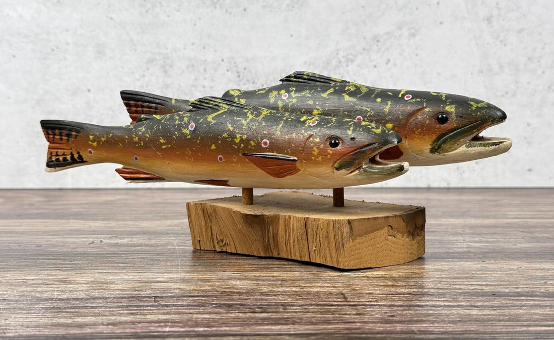 Will E Kirkpatrick Wood Carved Trout (1 of 8)