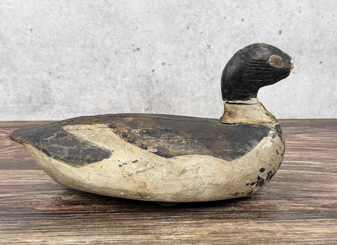 Antique Wood Carved Duck Decoy (1 of 9)