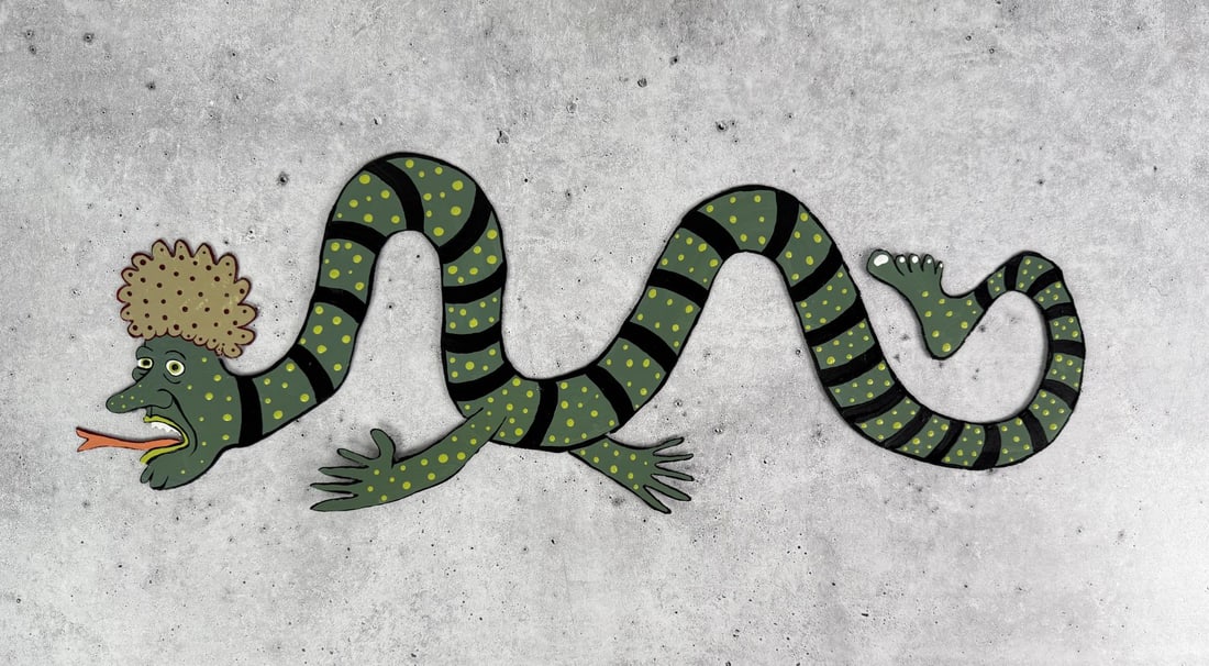 Steve Burnley Cane Brake Brady Folk Art Sign (1 of 3)