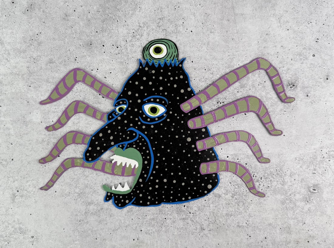 Steve Burnley Sir Webbington Folk Art Sign (1 of 3)