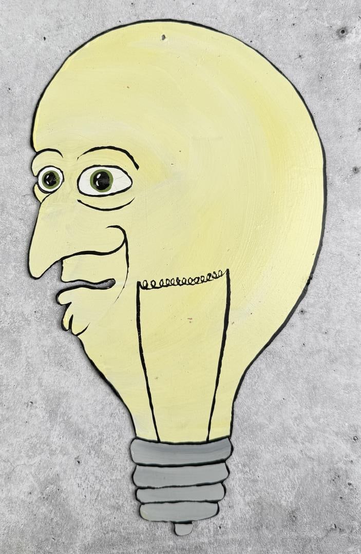 Steve Burnley Phil La'Ment Folk Art Sign (1 of 4)