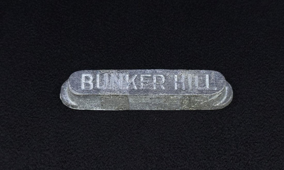 Bunker Hill Kellogg Idaho Zinc Souvenir Ingot: 3 1/4" long.