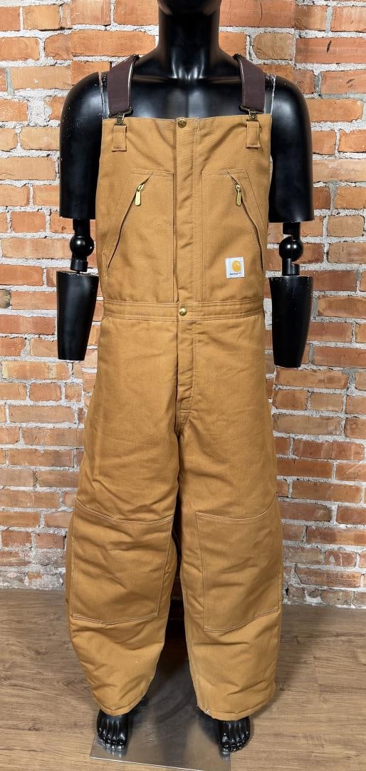 Carhartt R38 BRN Insulated Bib Overalls (1 of 5)