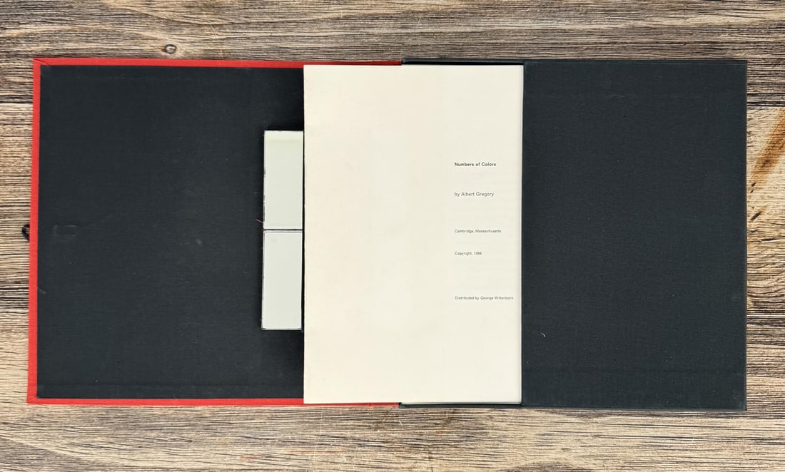 Numbers of Colors Author Signed: Albert Gregory, 1966. Edition 9/24.