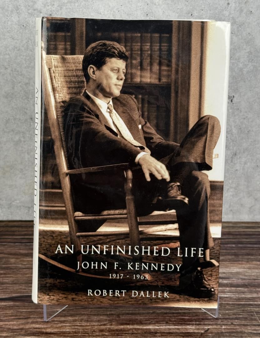An Unfinished Life John F. Kennedy: Robert Dallek, 2003. First edition. Some water damage to dust jacket as shown.