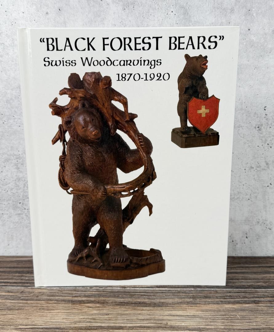 Black Forest Bears Swiss Woodcarvings 1870-1920 (1 of 6)