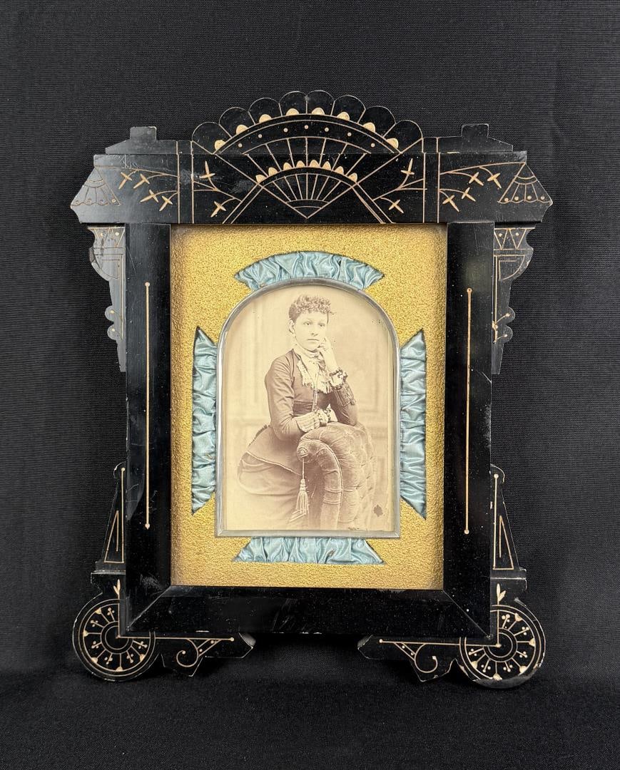 Victorian Eastlake Cabinet Photo in Frame (1 of 4)