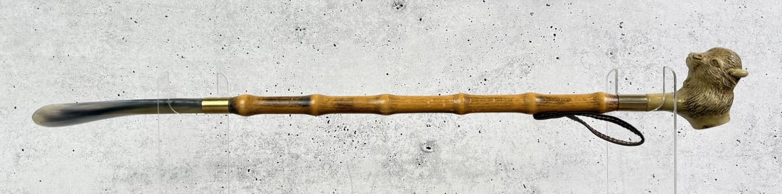 Bamboo Buffalo Head Shoe Horn (1 of 5)