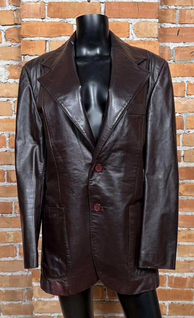 Vintage Yves Saint Laurent Leather Blazer Jacket (1 of 5)