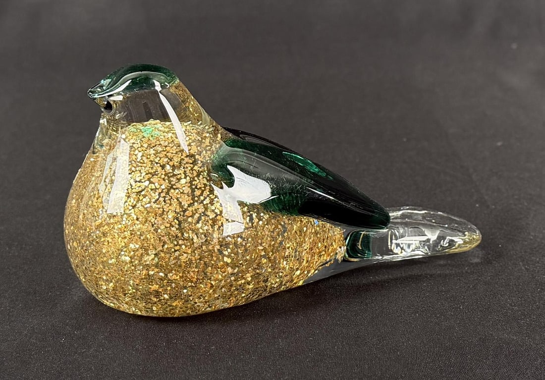 Murano Art Glass Bird Paperweight (1 of 5)