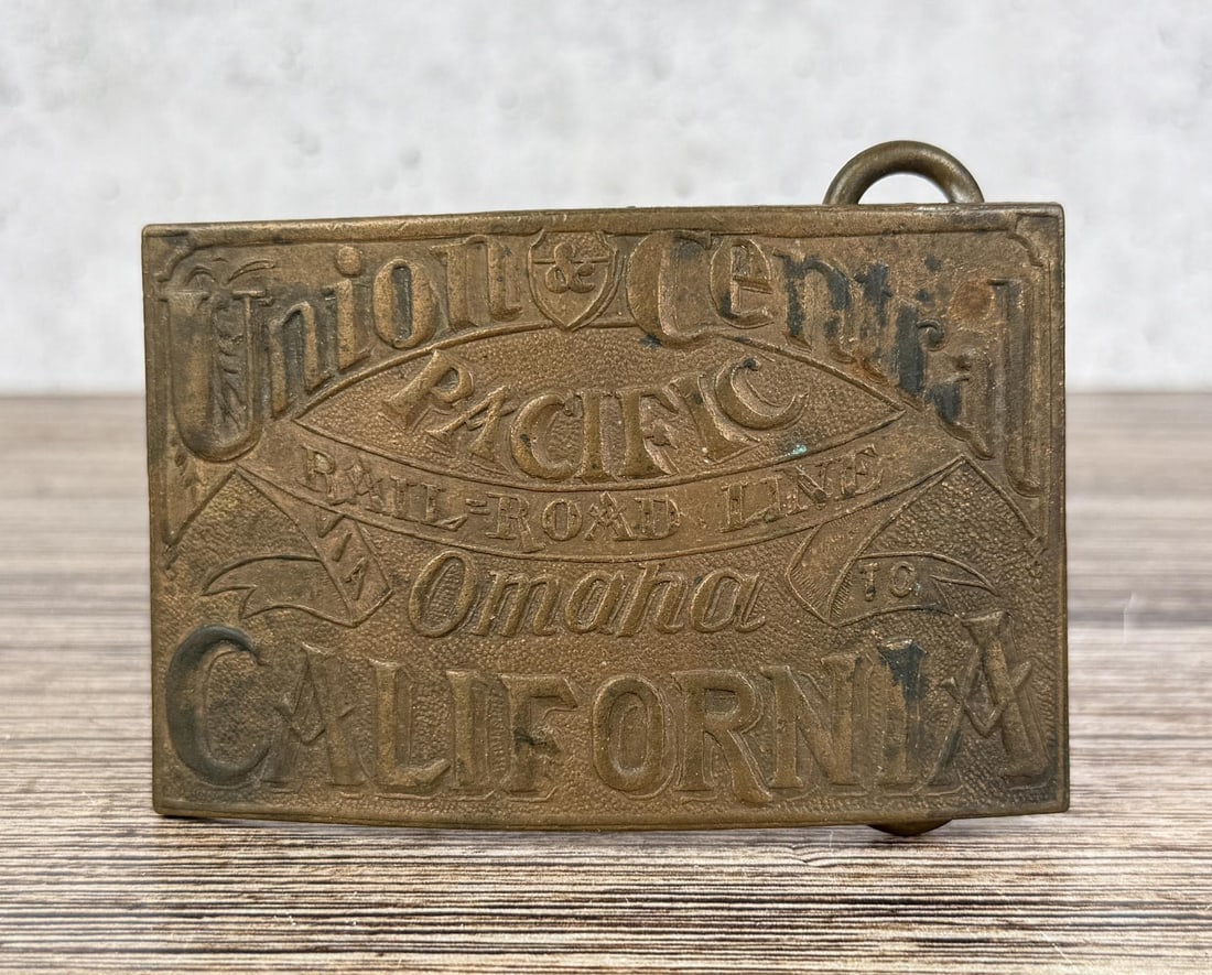 Union & Central Pacific Railroad Line Belt Buckle (1 of 5)