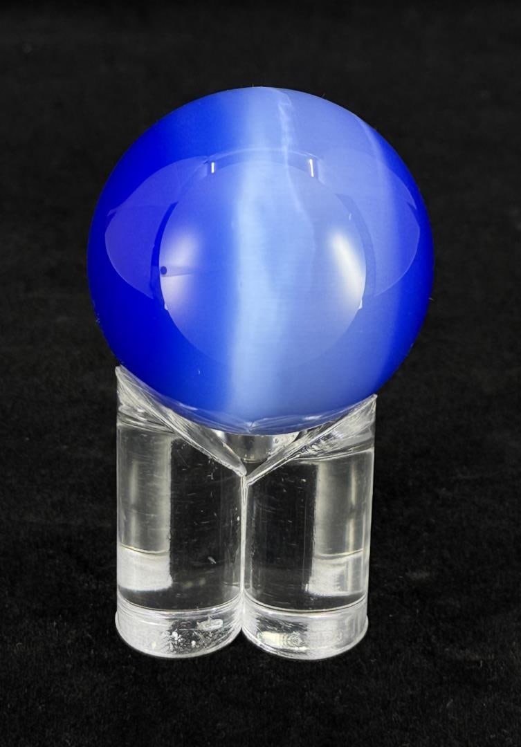 Blue Fiber Optic Marble (1 of 5)