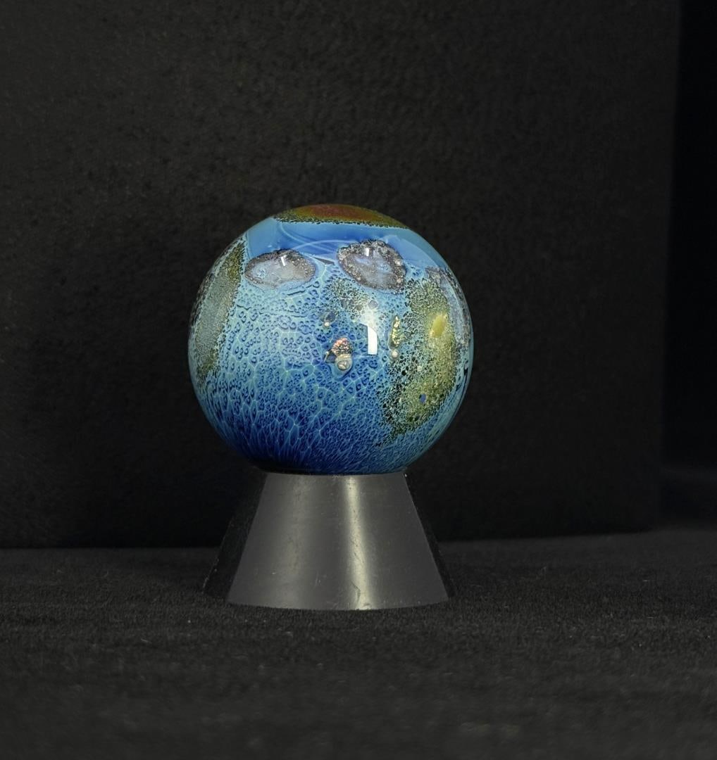 Josh Simpson Art Glass Planet Marble (1 of 6)