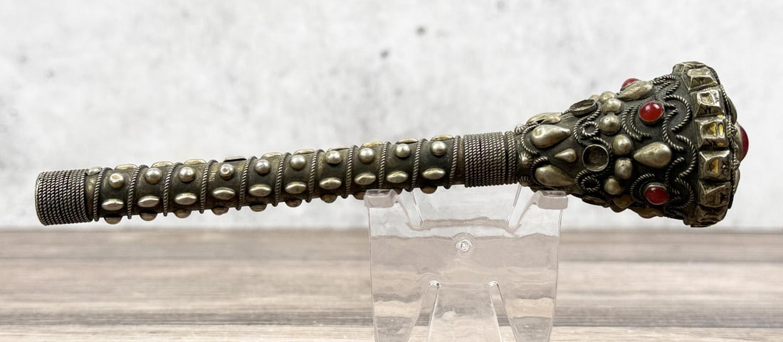 Middle Eastern Carnelian Cane Parasol Handle (1 of 5)