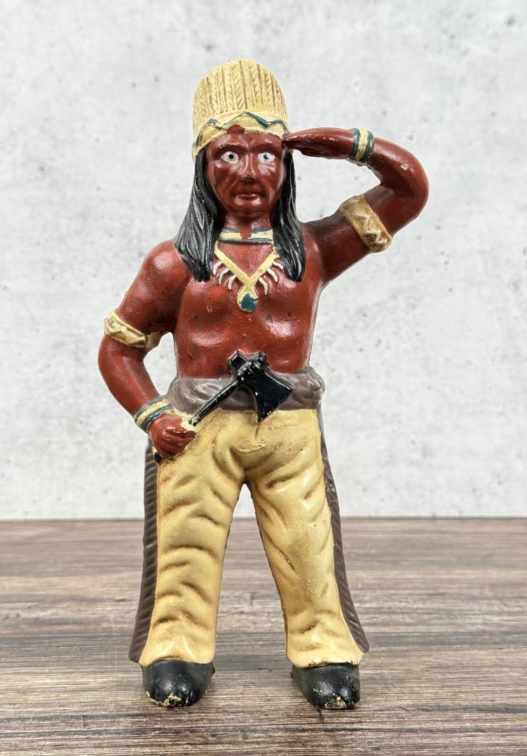 Native American Indian Cast Iron Still Bank (1 of 11)