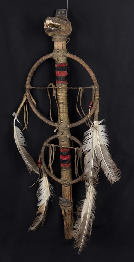 Native American Indian Snapping Turtle Dance Stick (1 of 13)