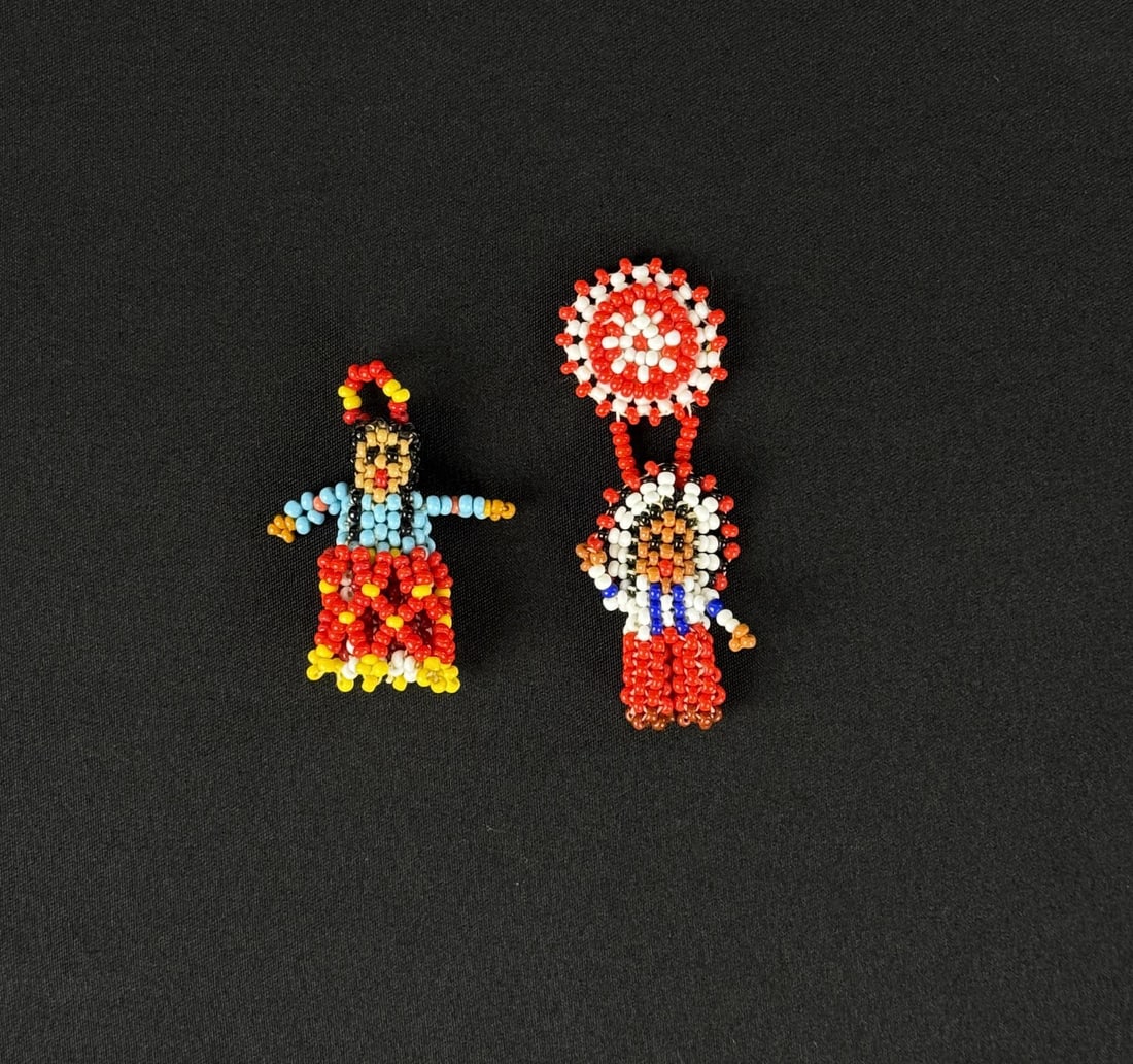 Zuni Native American Indian Miniature Beaded Dolls (1 of 5)