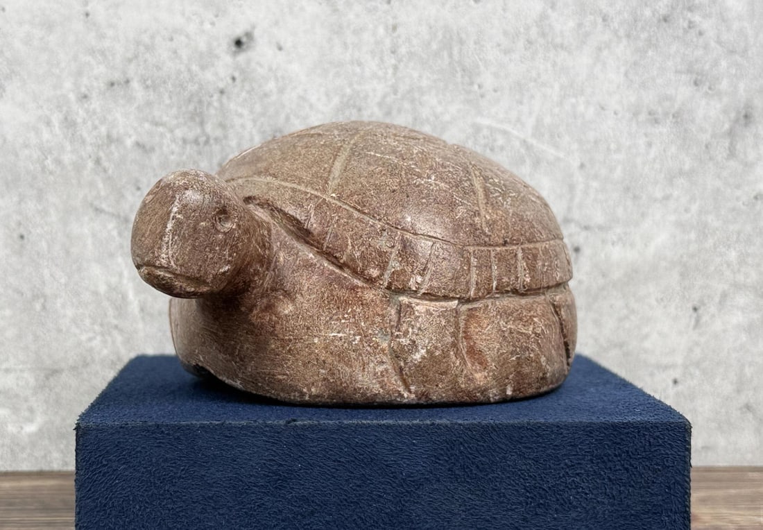 Native American Indian Stone Turtle Paint Pot (1 of 10)