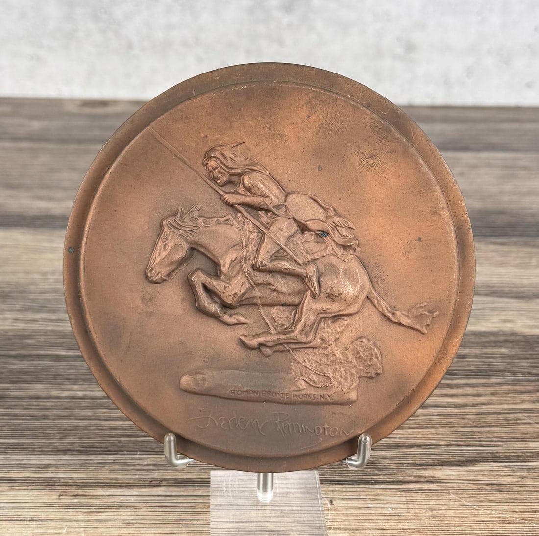 The Cheyenne Roman Bronze Works Remington Plaque (1 of 4)