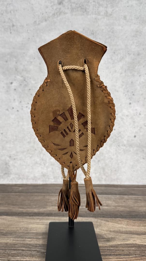 Native American Indian Leather Bag (1 of 4)