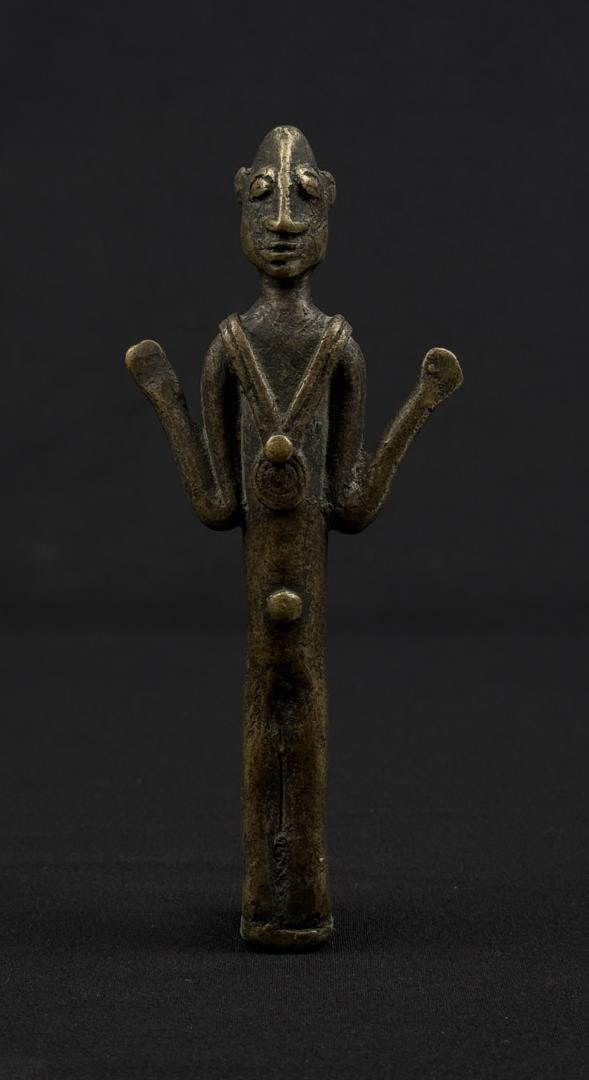Antique African Senufo Bronze Standing Figure (1 of 8)