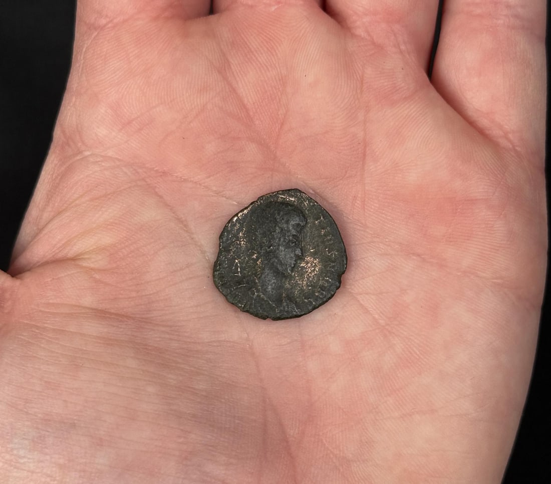 Ancient Roman Bronze Coin: Constantius II