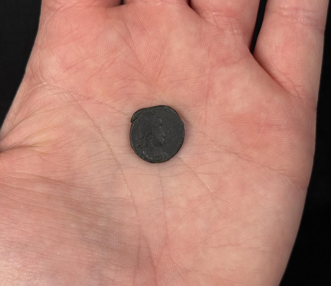 Ancient Roman Bronze Coin: Decent example.