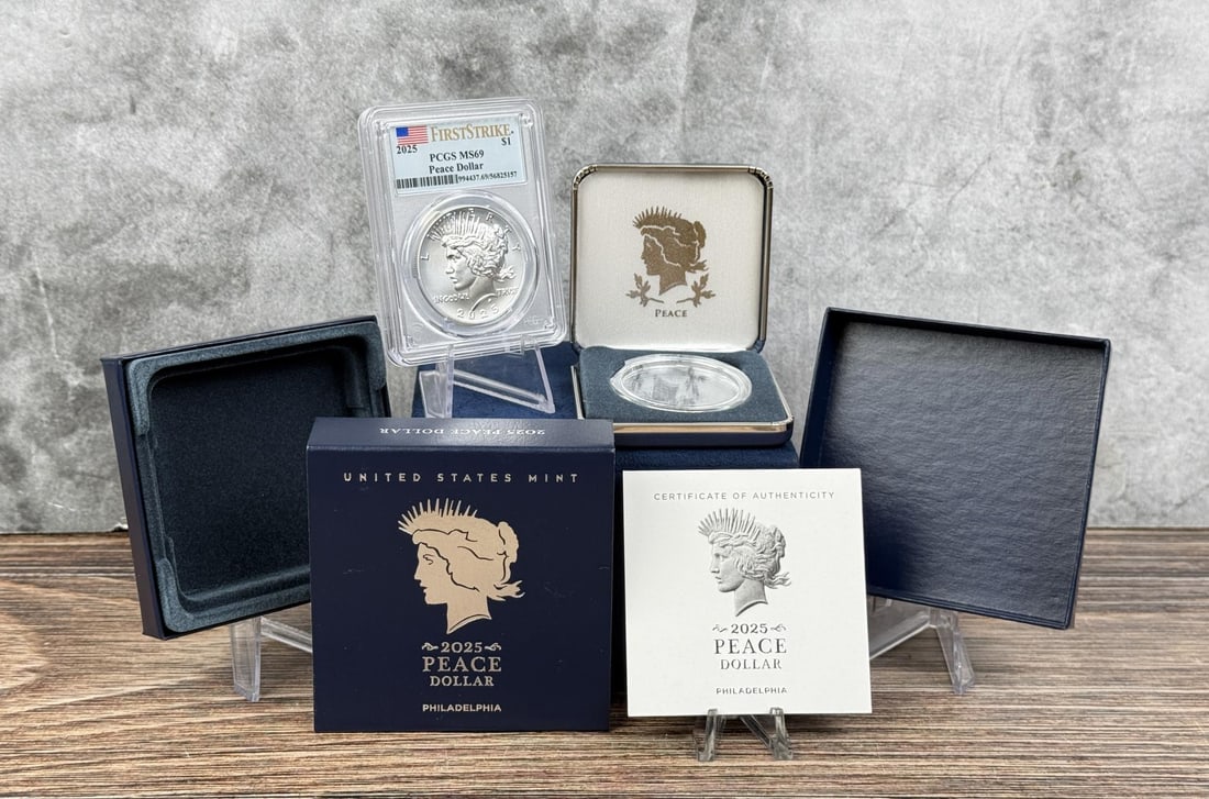 2025 P Peace Silver Dollar PCGS MS69: First Strike.
