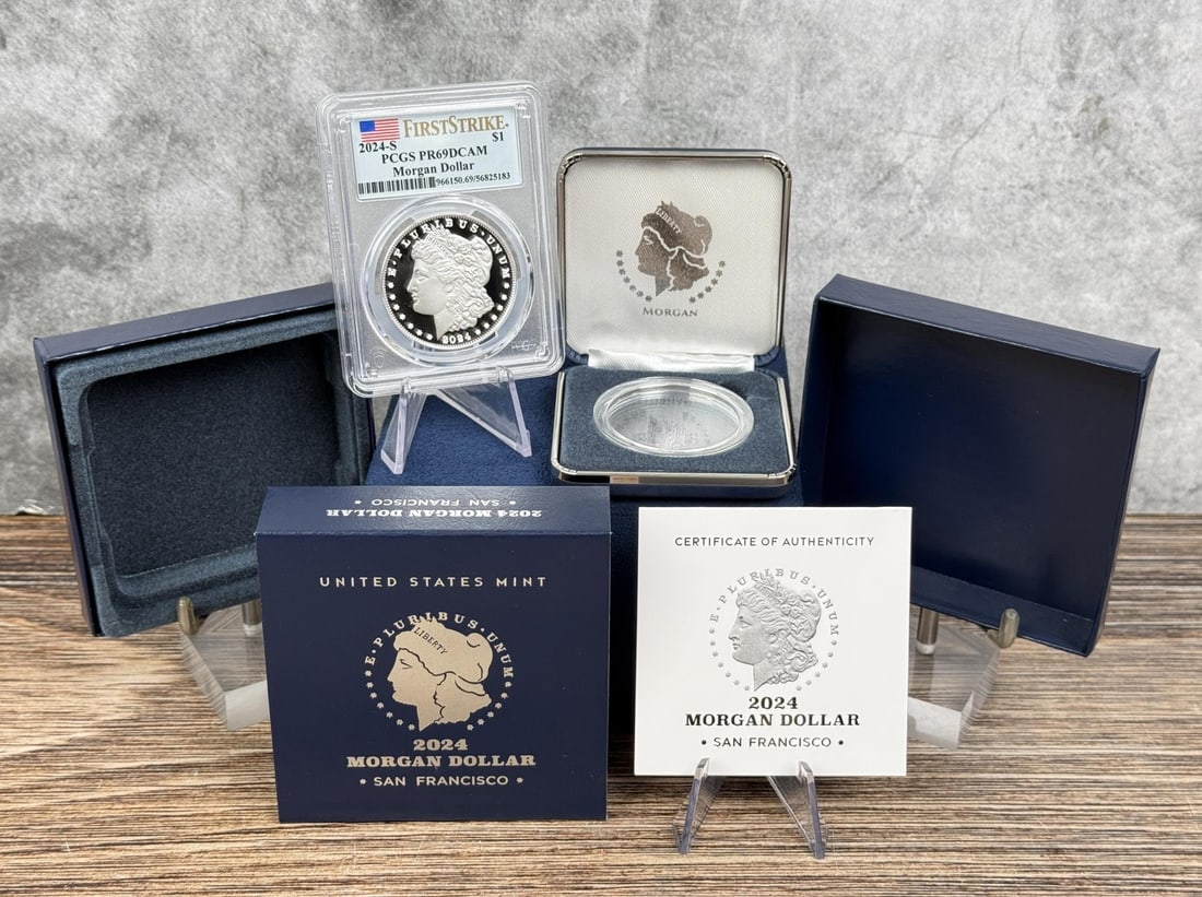 2024 S Morgan Silver Dollar PCGS PR69DCAM: First Strike.
