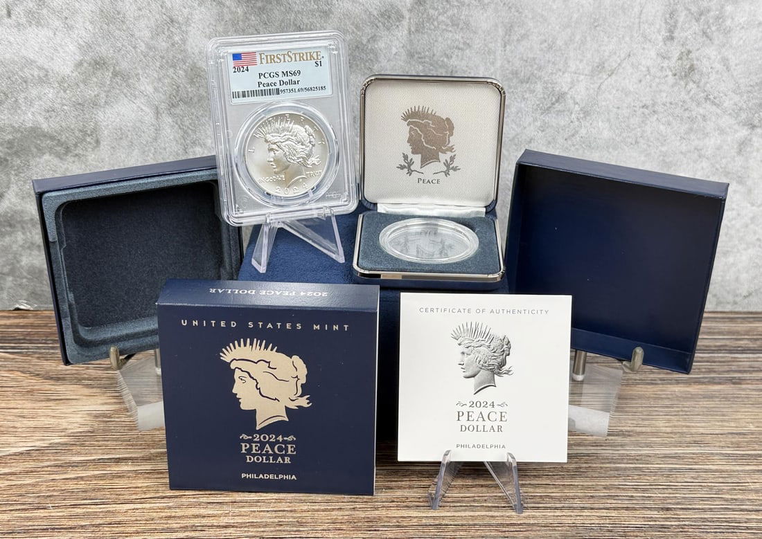 2024 P Peace Silver Dollar PCGS MS69: First Strike.