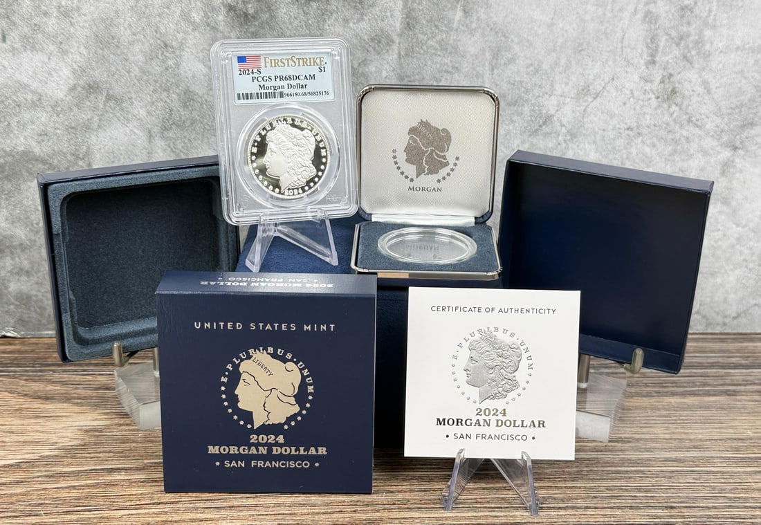 2024 S Morgan Silver Dollar PCGS PR68DCAM: First Strike.