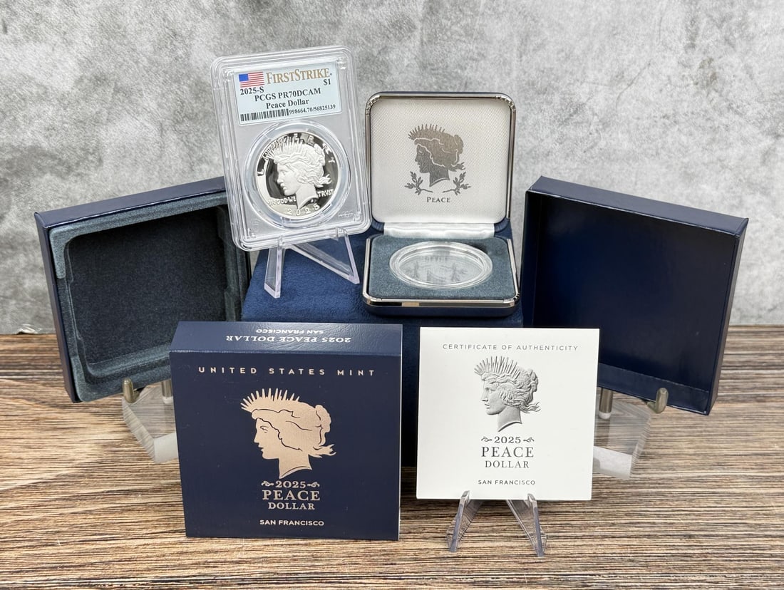 2025 S Peace Silver Dollar PCGS PR70DCAM: First Strike.