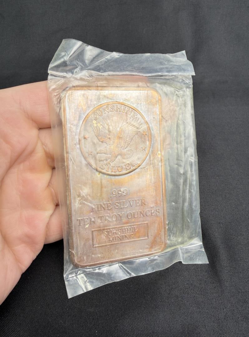 Sunshine Mining 10 Ounce Silver Bar (1 of 3)