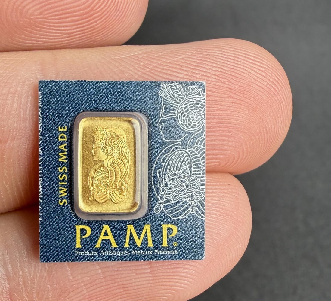PAMP Swiss 1 Gram Gold Bar: Nice example.
