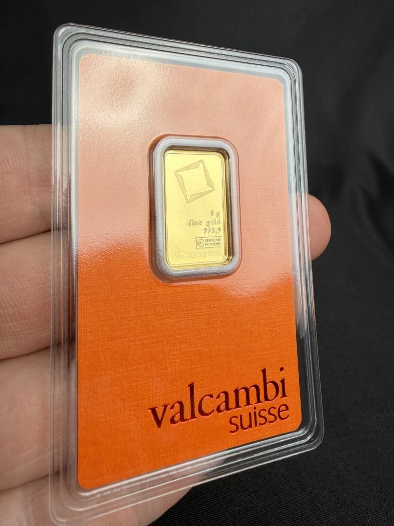 Valcambi Suisse 5 Gram Gold Bar (1 of 3)