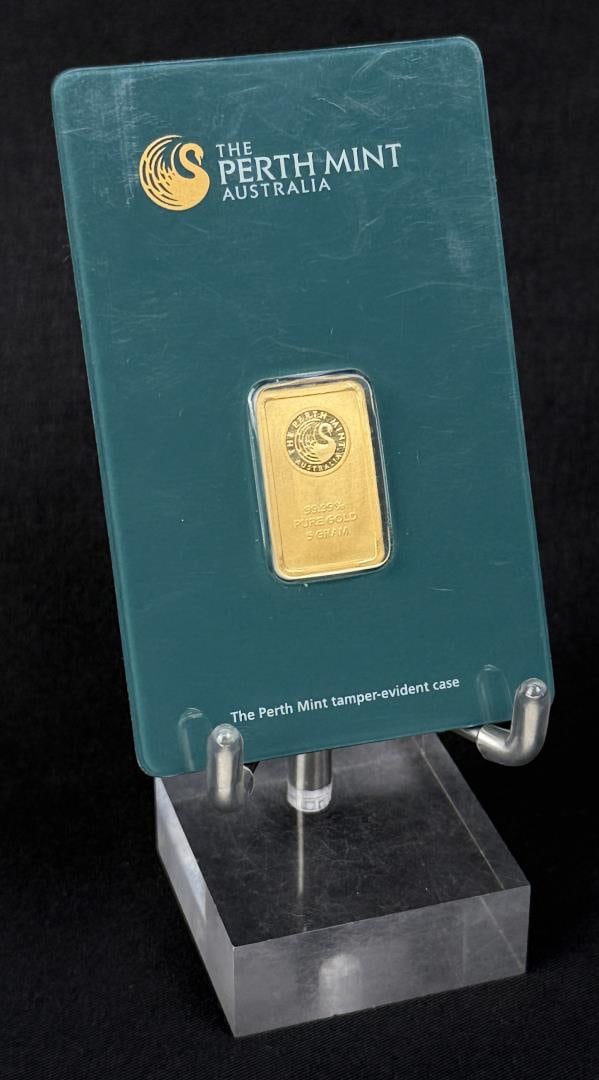 Perth Mint 5 Gram Gold Bar (1 of 3)