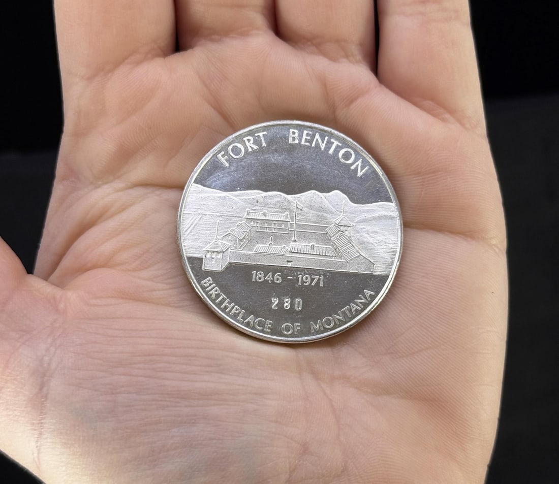 Fort Benton Montana Sterling Silver Coin (1 of 3)
