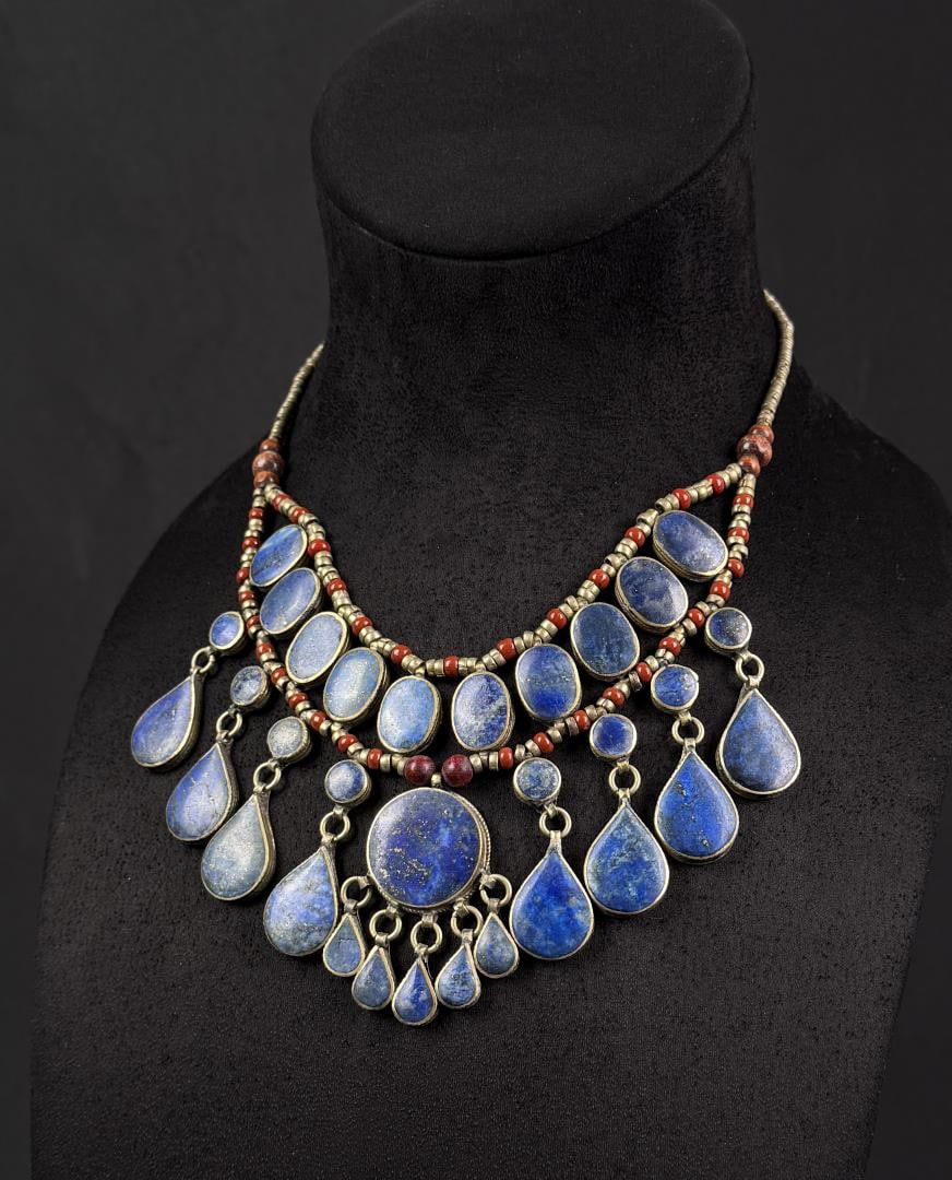 Afghan Lapis Lazuli Necklace (1 of 5)