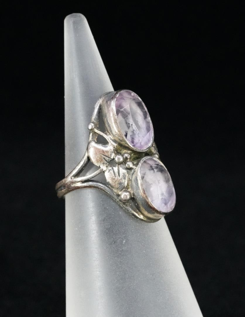 Sterling Silver Amethyst Ring - 2