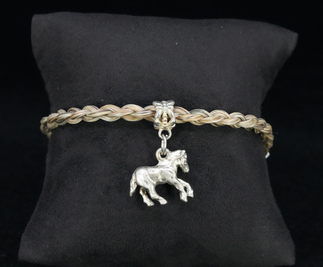 Sterling Silver Horsehair Bracelet (1 of 4)