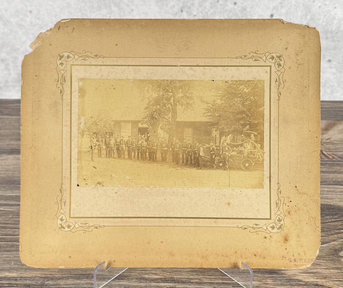 Firefighter Engine Crew Parade Cabinet Photo (1 of 5)