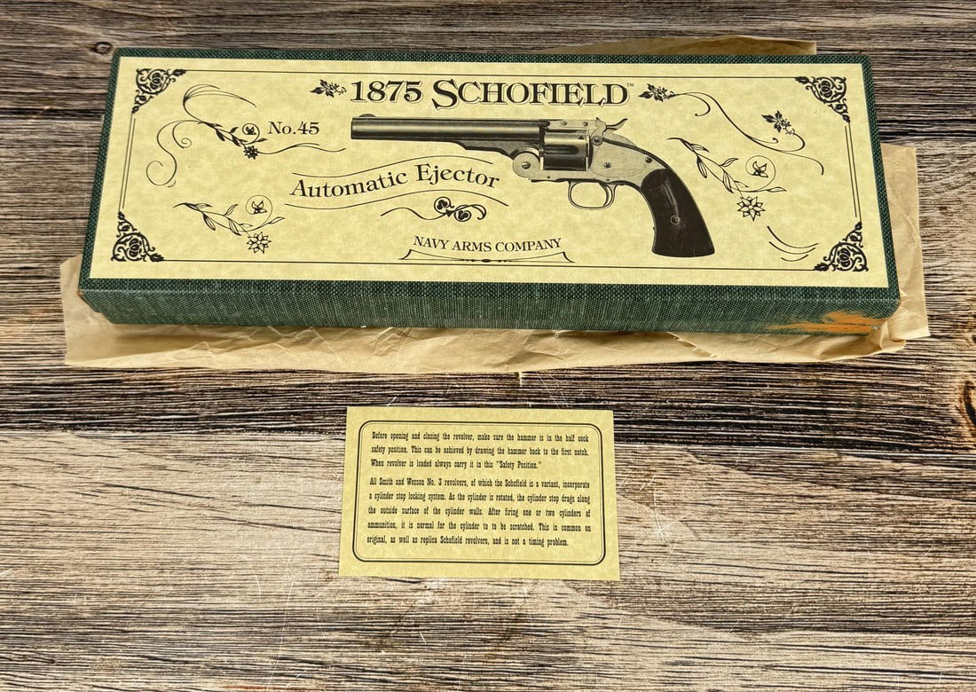 Navy Arms 1875 Schofield 45 Revolver Box: Box only